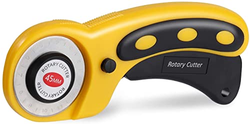 Cortador Rotatorio, Cúter Rotativo Tela Costura con 45mm Cuchillas Redondas para Acolchar Cortar Herramienta Cover