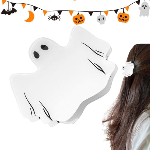 ヘアキャッチクランプ、女性用ヘアジョークリップ | ヘアクリップ女の子用ゴーストヘアークロー | ヘアバレッタヘアクロークリップ、フォーマルイベント、お風呂、旅行、仕事用のヘアスタイリングアクセサリー