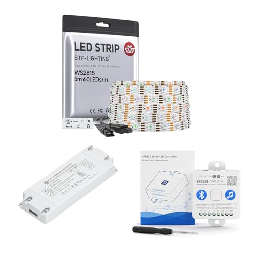 Tira LED WS2815 RGB Dimmable 16.4FT 300 LEDs miniatura 1