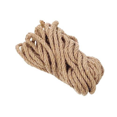Uonlytech 1 Hilo Natural SOGA Gruesa Balancearse Muro Yute Natural Chico enroscarse Fuerte Cuerda de Cordel para Manualidades Cuerda de Yute Cuerda de Hilo Cuerda de Sabana de Algodon