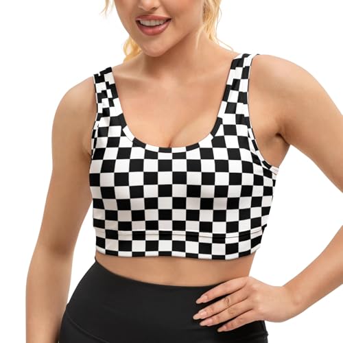 Image of Yoga top Women's Cheerleading Uniform Gym Outfit Running Crop Tops Yoga Shirts Casual Tank Top