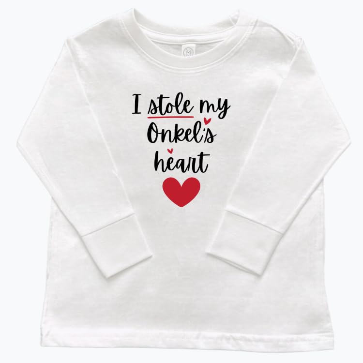 Onkel Themed Toddler T-Shirts, German Uncle, Niece or Nephew Present, Kid Shirt, Valentine's or Father's Day Gift2