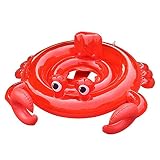 Gcxzb Schwimmreifen Schwimmende Ring Kinder Mode krabbe Nette rote schwimmring Spielzeug Schwimmen aufblasbare Strand Party