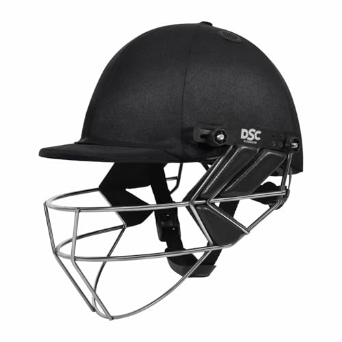 Image of DSC Fort 44 Titanium Cricket Helmet for Mens | Adjustable Titanium Grill | Adjustable Back Support Strap | Light Weight