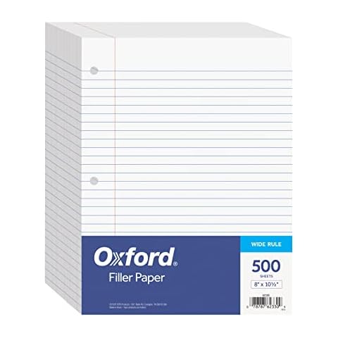 Oxford Filler Paper, 500 sheets (62330) Cover
