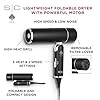 StyleCraft Ace Foldable Lightweight Hair Dryer with Powerful Motor with Diffuser and Concentrator Nozzle #1