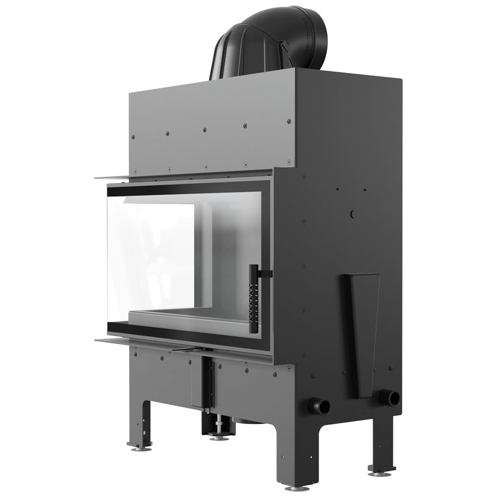 KRATKI Inserto per camino in acciaio a legna FLOKI 10 kW Ø200 sinistro A+