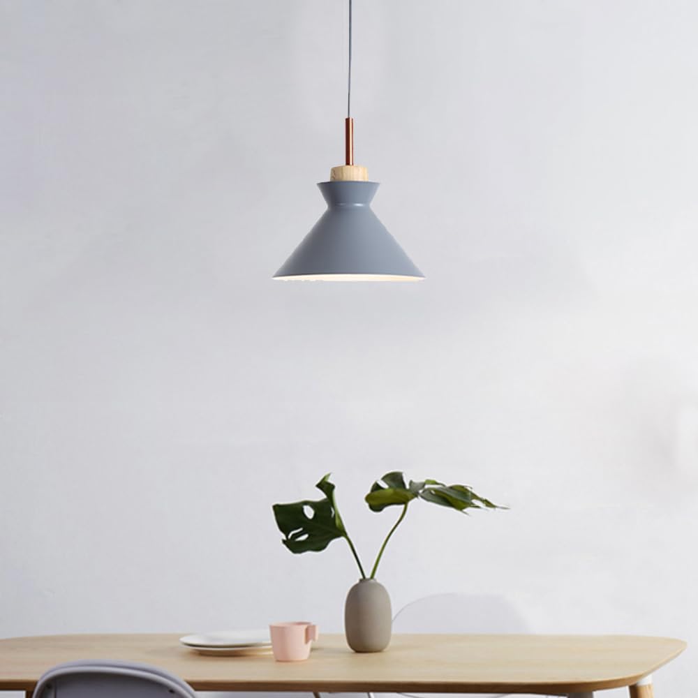Minimalistyczne żyrandole do jadalni i baru nowoczesne żyrandole Nordic szary E27 żyrandol do nauki sypialnia lampy wiszące w strefie uśpionej firmy