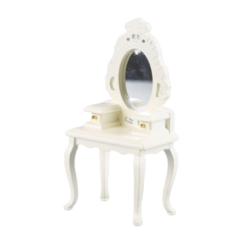 Meadawgs®1:12 Miniatures Doll House Dressing Table Wooden Toys Decoration Props Milky White|Dolls & Bears|Dolls|Clothes & Accessories|Modern-image-16