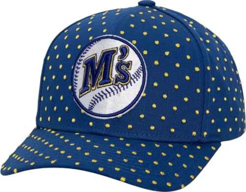 Mitchell & Ness Seattle Mariners Polka Pro Curved Bill Snapback Azul miniatura 1