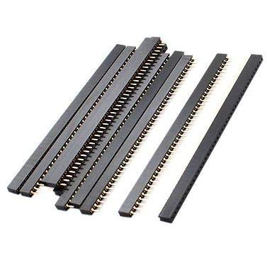 Super Debug 10Pcs 2.54mm 1×40 Pin Female Single Row Header Strip