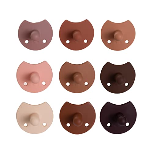 Image of Lily Bean Baby Pacifier | Premium Silicone | One Size | 9 Pack