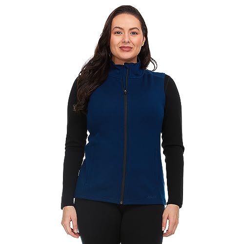 Chaleco 100% lana merino para mujer modelo pesado Expedition en color natural para invierno