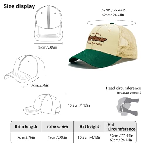 I'm Not A Gardener I'm A Dirts Artist Baseball Hats Camping caps for Grandma Next Day Delivery4