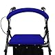 SPRING SEASON Rollstuhl-Sitzkissen & Rückenlehne, ergonomisch, bequem, langlebig, atmungsaktiv, wasserdicht, pflegeleicht – Für maximalen Komfort & Unterstützung für Rollstuhlfahrer（Royal blue）