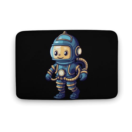 Deep Sea Diver Coral Velvet Rugs Non-Slip Bathroom Rugs Soft Kitchen Rug Floor Carpet for Home Decor 19.7