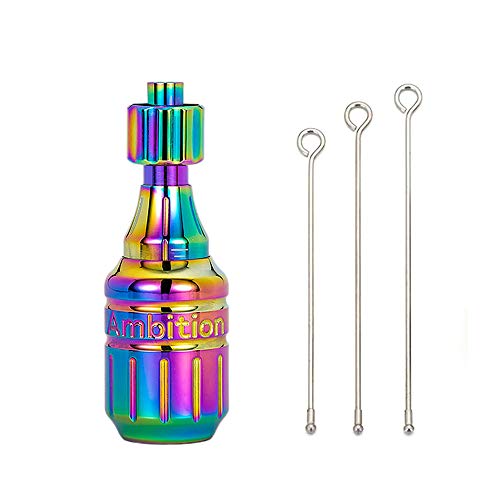 Ambition Cartridge Tattoo Grips - 30mm Adjustable Twist Handle Tubes 316 Premium Stainless Steel Tattoo Machine Supply with Drive Bars for Professionals and Beginners Tattoo Artists