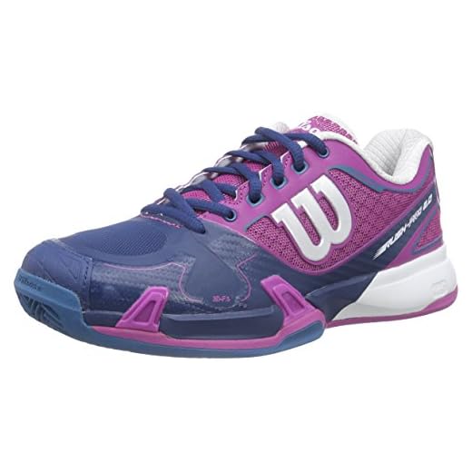 Wilson RUSH PRO 2.0 Clay Court W NEON RED W/F 4, Damen Tennisschuhe, Mehrfarbig (NEON RED WHITE), 37 EU (4 Damen UK)