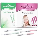 Easy@Home 10 Prenancy Test Strips + 5 PdG Urine Tests to Track Ovulation