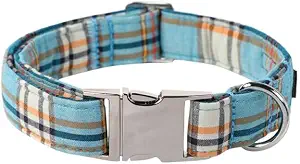 Collar para perro Lionet Paws azul pequeño ajustable