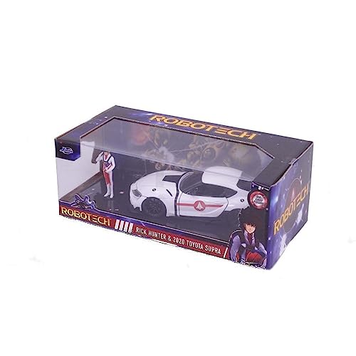 Robotech 1:24 2020 Toyota Supra Die-cast Car y Figura Rick Hunter miniatura 4