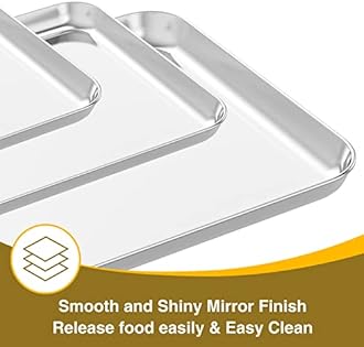 3 Baking Pans+ 3 Cooling Racks