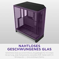 NZXT H6 RGB+ - Kompaktes Dual-Kammer ATX PC-Gehäuse - Schwarz – Ansicht 4