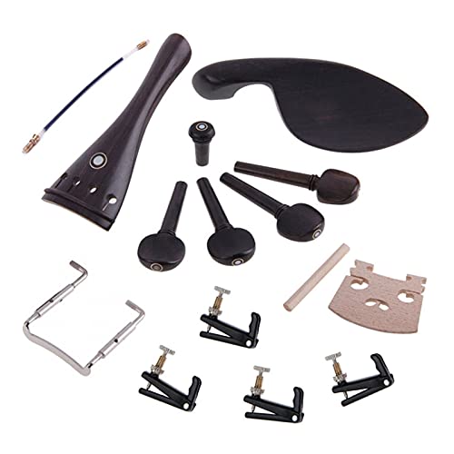 Accessoires de violon 4/4 en ébène véritable et chevalet érable premium - 3