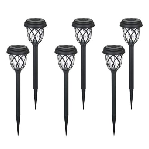 Lámpara Solares para Jardín, Tomshine Luces Solares Jardín, 6 piezas Luz Exterior Impermeable Jardin Solares Exterior Luces de Decoración para Caminos de Jardín para Céspe, Patio, Pasillo
