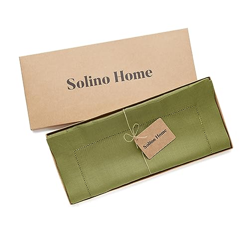 image for Solino Home Linen Table Runner 120 Inches Long - 100% Pure Linen Avoca
