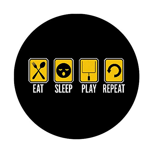 Eat Sleep play American football field goal post Repeat PopSockets Grip and Stand for Phones and Tablets