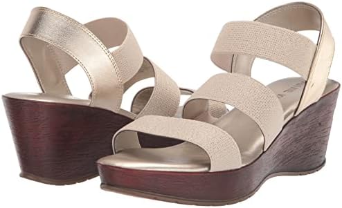 Anne Klein Women's Hadley Sandal, Gold, 7.5 | Image 6