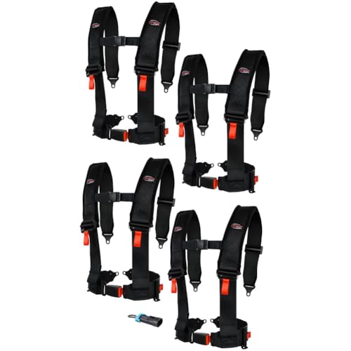 Tusk 4 Point 3 inch H-Style Safety Harness 4 Seat Package