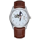 Men Watch Casual Waterproof Quartz Watches Clock Date Classic Business Brown Leather Christmas Wristwatch High Flying Motocross Wristwatches