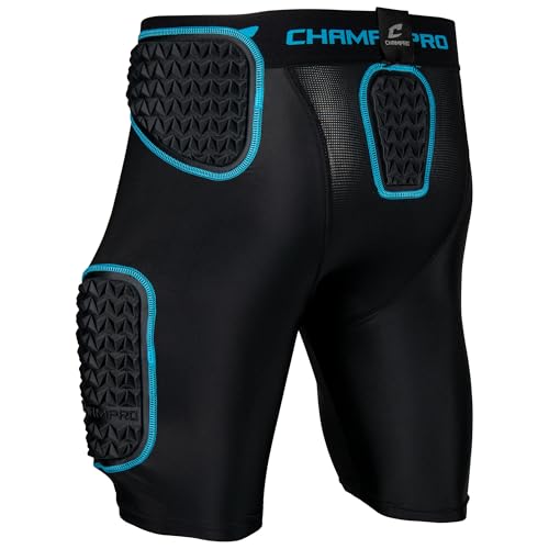 Ceinture à 5 coussinets enfant Champro taille M noir et bleu optique