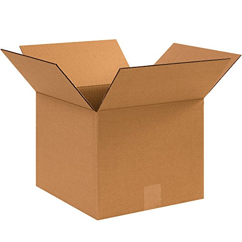 Image of Partners Brand P121210SK Corrugated Boxes, 12 inch L x 12 inch W x 10 inch H, Kraft (Pack of 500)