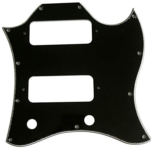 JX^M^[sbNK[h Fits US Gibson SG P90 Full Face Style Guitar Pickguard (4vCubN)