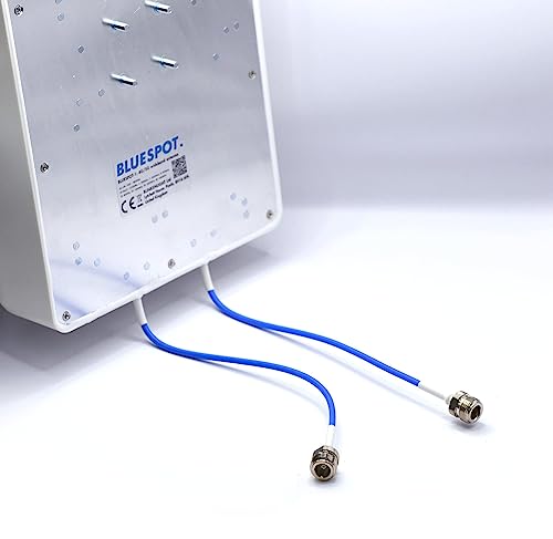 Bluespot: 5G-ready outdoor antenna for UK broadband 4G LTE-A + 5G support, cross-polarised, high gain & weatherproof