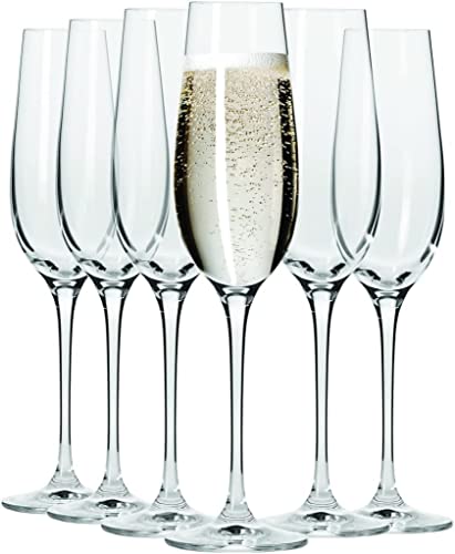 Image of Champagne Flute Wine Glass Set of 6 Pcs - 170 ml