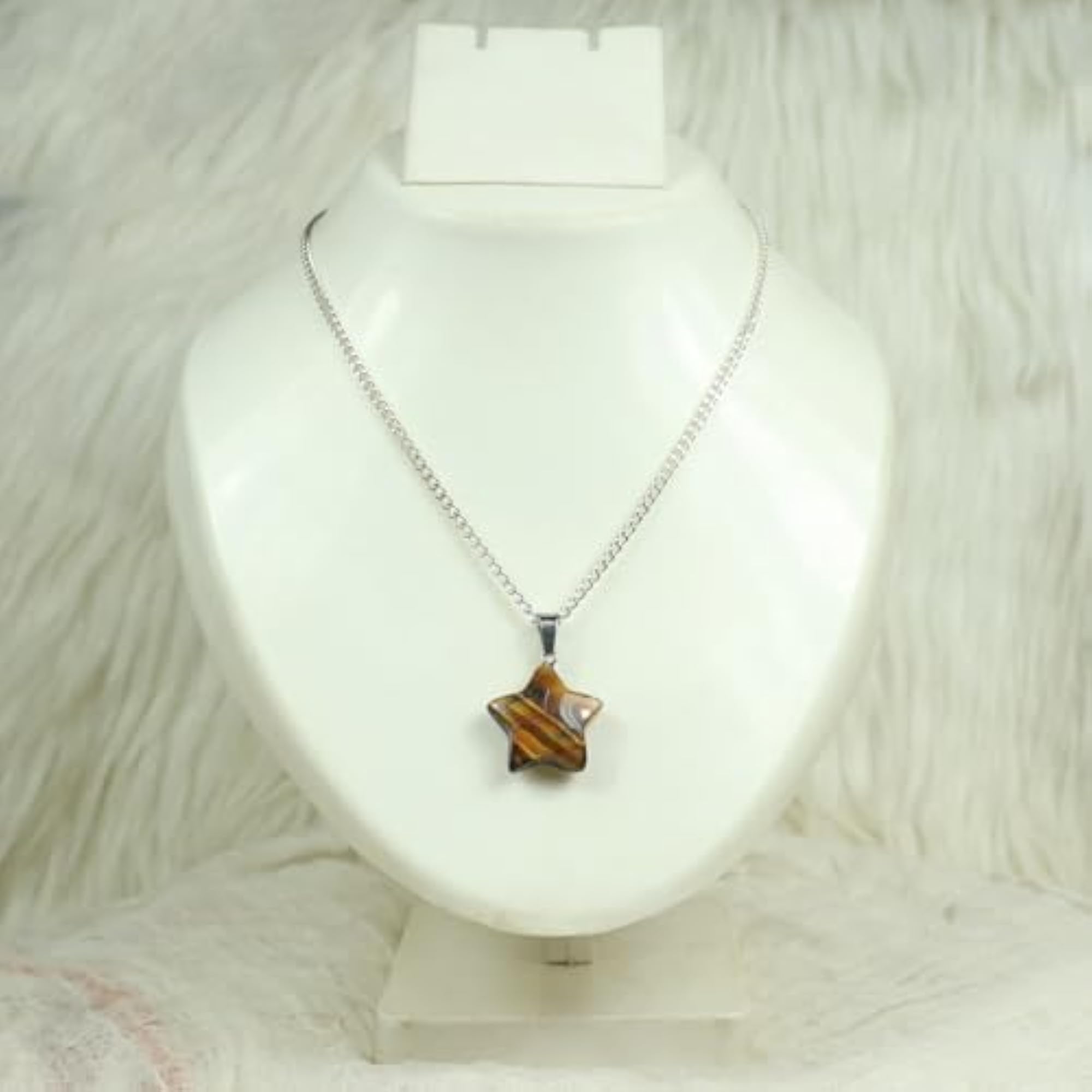 Natural Tiger Eye Healing Stone Pendant