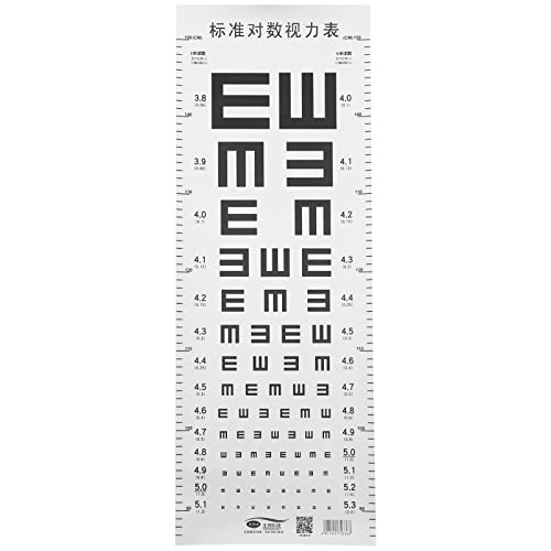Produktbild von ULTECHNOVO Sehtesttafel – 2 Stück Snellen-Augendiagramm Aus Kunststoff, 75x25 Cm – Für Zuhause, Schule & Optiker
