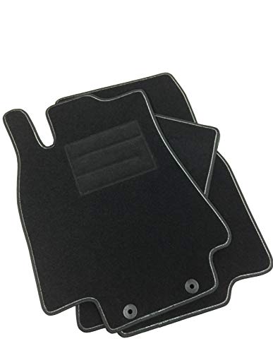 ASC Mercedes Clase A W169 2005-2012 - Alfombrillas para coche con botones y talonera
