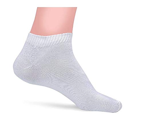 Image of MorivaHomes Men's Cotton Solid Ankle Socks Formal and Casual Free Size Pack of 6 Different (Multiple) Color Black Blue Grey Dark Black Dark Blue Dark Grey