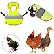 Huhn Weste,YouXiaor 2 Stück Hühnersattel Wasserdichte Hühnersattel-Sicherheitsweste für Hühner Pet Reflective Vest Huhn Henne Sattel Schürze für Haustiere geeignet für Enten Hühner Gänse Geflügel