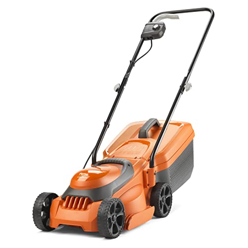 Flymo SimpliCompact 300 Wheeled Electric Lawnmower - 1000 W Motor 30 cm Cutting Width 30 Litre Grass Box Close Edge Cutting