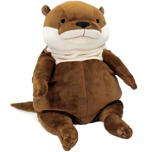 Shinada Global Ultra Soft Mochi Otter Plush – 11.8in Adorable Stuffed Animal Pillow, Squishy & Huggable Plush Toy for Kids Adults, Birthday Gift, Bedroom Decor