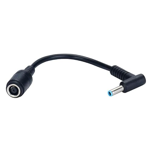 FASTELECTRIC 7.4mm to 4.5mm Connector for HP Laptop Charger Adapter and Tip Converter for Probook Notebook Elitebook f211wm f233wm Envy 17 13 15