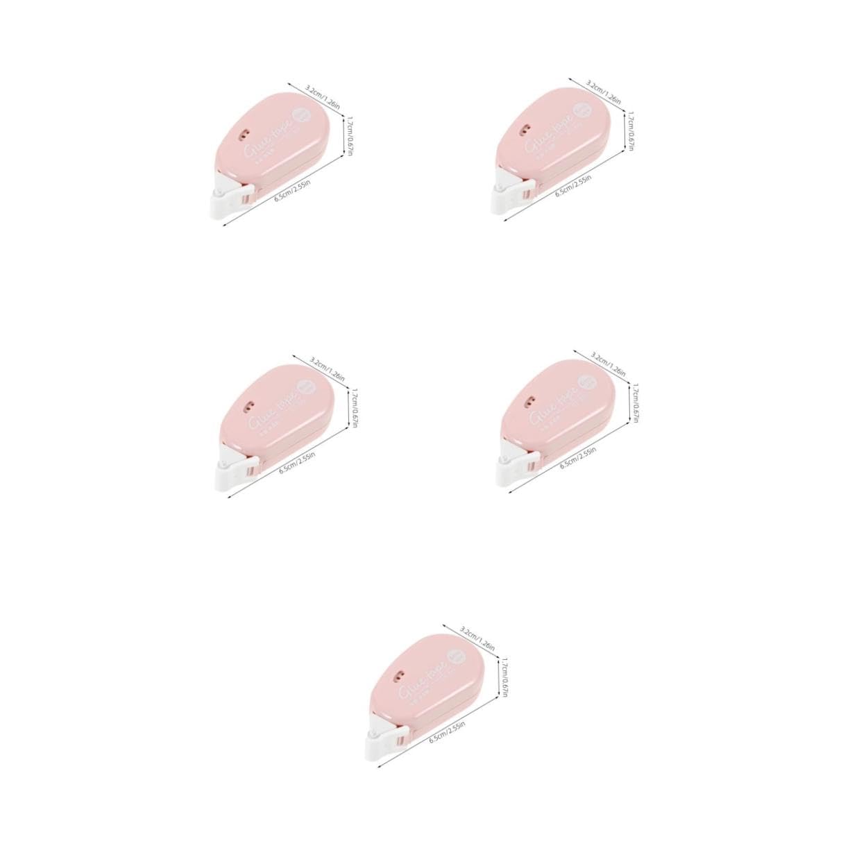 DOITOOL 5 Set Nastro Biadesivo Con Dispenser Nastro Adesivo Biadesivo Per Scrapbooking Versatile 4 Pezzi*5