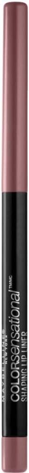 Color Sensational Shaping Lip Liner with Self-Sharpening Tip, Almond Rose, Nude Pink, 1 Count