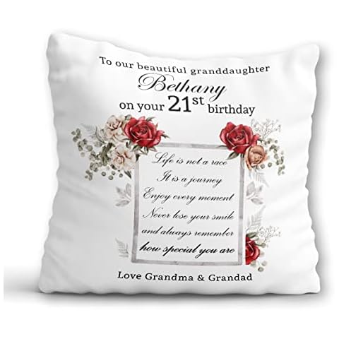 Personalised 21st Birthday Cushion Cover Cover